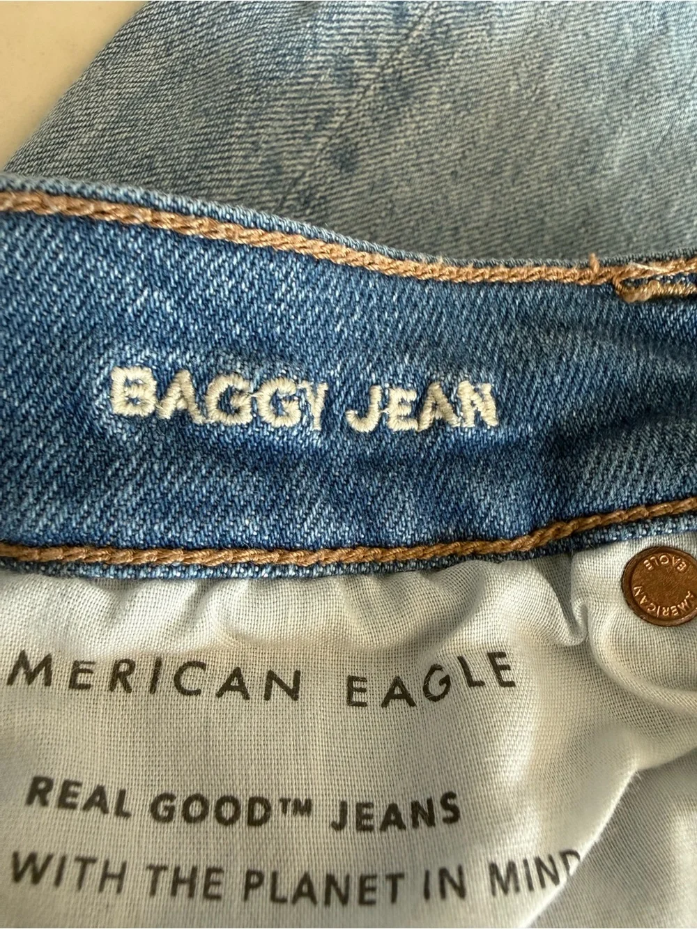 American Eagle Baggy Straight Leg Jean 14